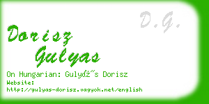 dorisz gulyas business card